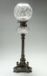 Etched Glass Gone with the Wind Table Lamp
