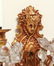 Continental Gilt Brass & Glass Sconces, Pair - 10