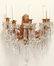 Continental Gilt Brass & Glass Sconces, Pair - 9