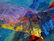 Jean Sampson "Scattering Stars" Oil On Canvas - 5