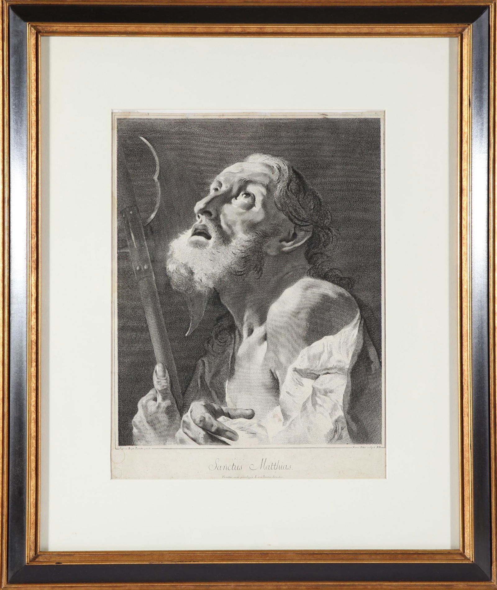 Pitteri after Piazzetta Sanctus Matthias Engraving (1 of 7)