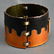 Modern Enamel on Copper Bracelet & Earrings - 2