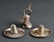 Peruvian Silver Bell & 2 Mexican Silver Hats, 3