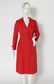Burberry Red Double Breasted Trench Coat - 2
