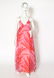 Feather Motif & Feather Pink Dress And Capelet