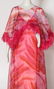 Feather Motif & Feather Pink Dress And Capelet - 2