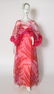 Feather Motif & Feather Pink Dress And Capelet - 3