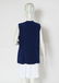 Blue Felt & Rabbit Fur Vest - 3