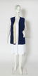Blue Felt & Rabbit Fur Vest - 7