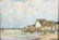 F. Pickman "Marina with Boats" 1937 Oil on Board - 4