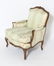French Carved Louis XV Style Bergere, Antique - 4