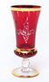 Judaica Venetian Gilded Ruby Glass Kiddush Cup - 2