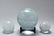 Clear Art Glass Ball Sculptures / Paperweights, 3