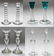 Art Glass Candlesticks incl. Orrefors, 4 pr
