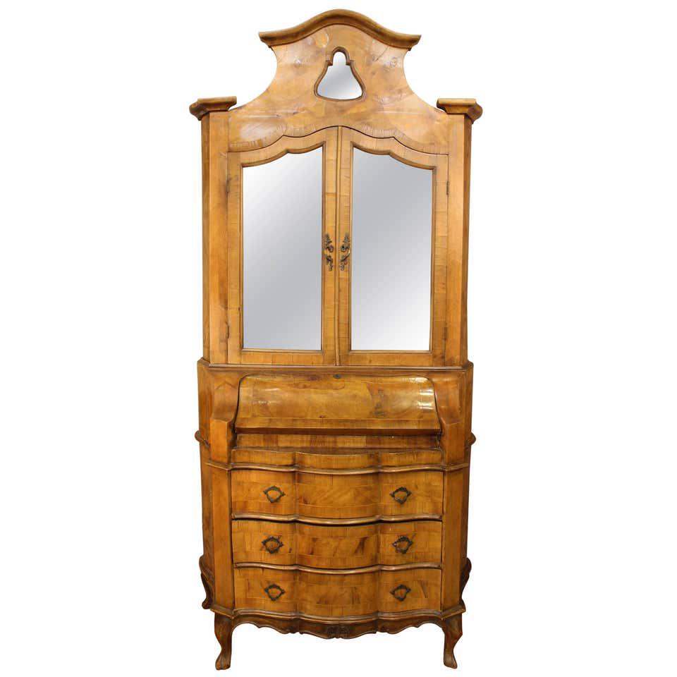 Venetian Secretary Desk / Trumeau Cabinet, 18th C. (1 of 8)