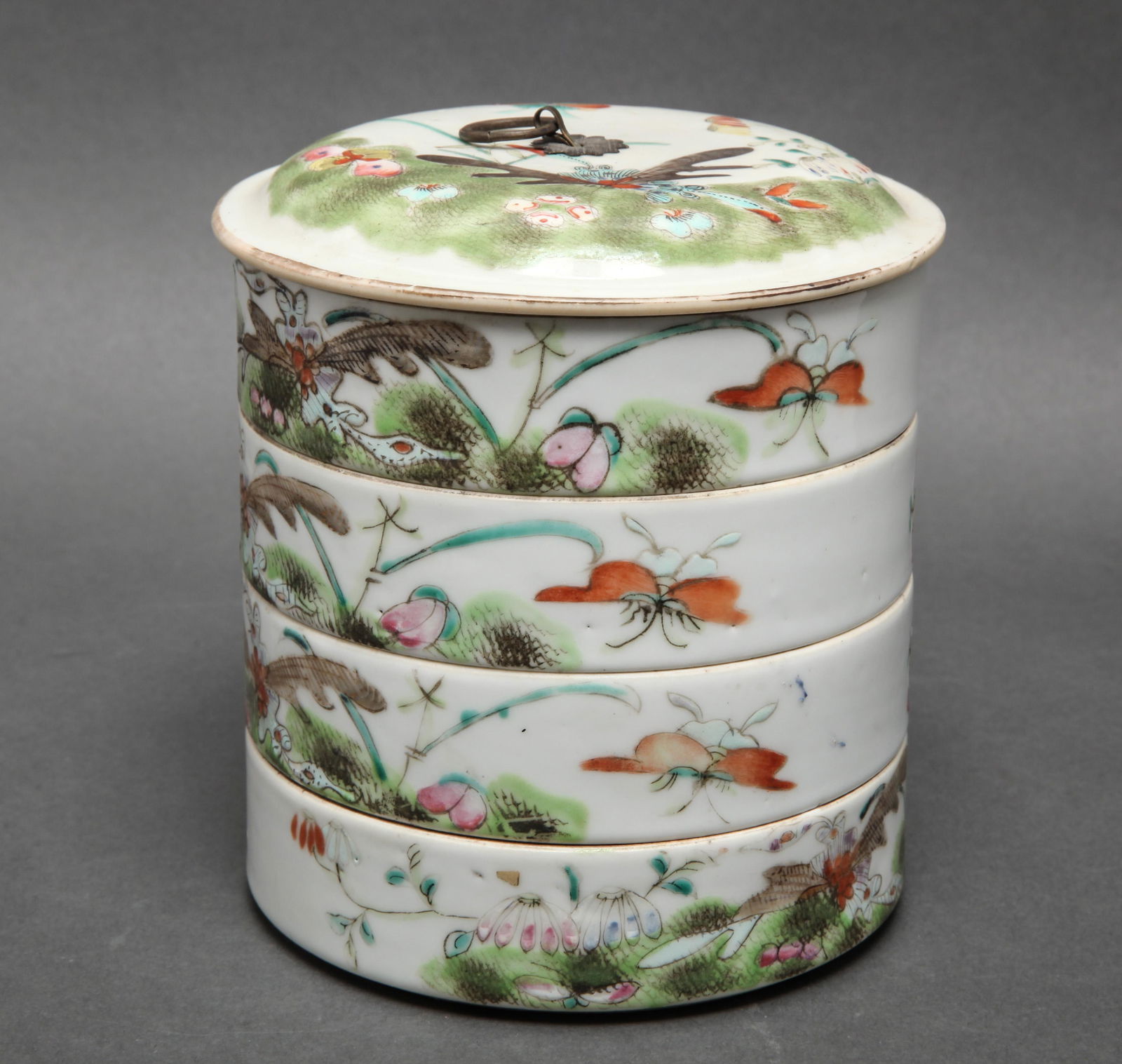 Chinese Famille Verte Porcelain Stacking Box (1 of 6)