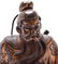 Chinese Bronze Figure of Zhong Kui / Kanji - 2