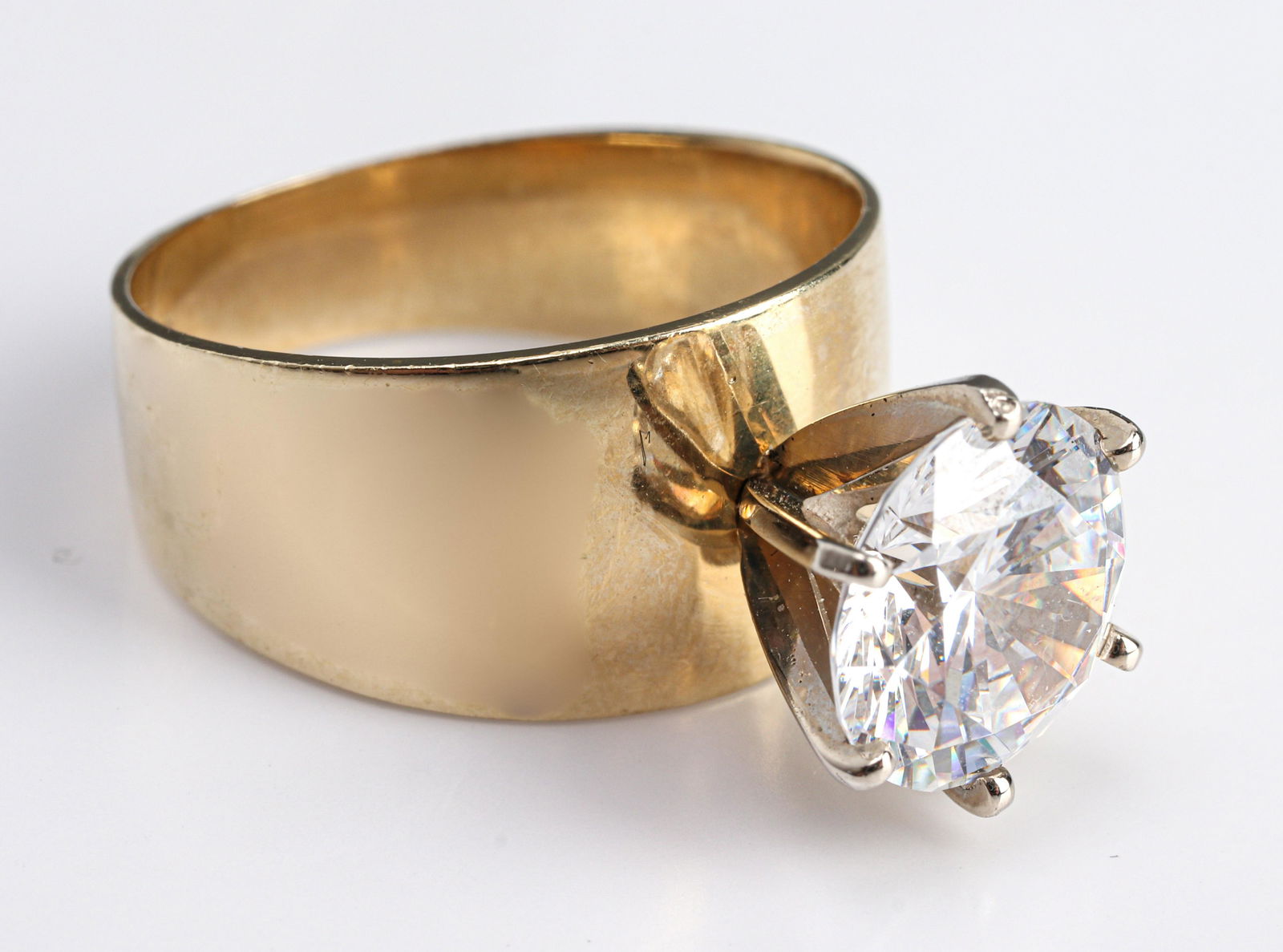 14K Yellow Gold Cubic Zirconia Ring (1 of 6)