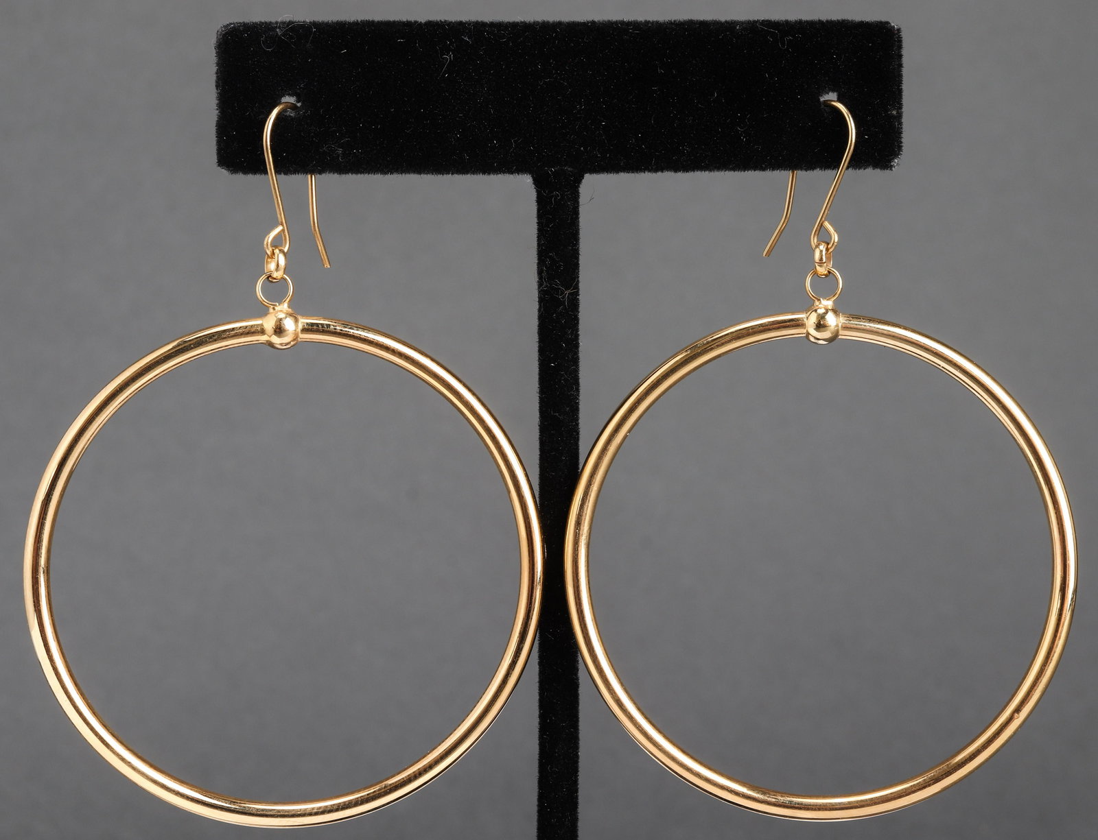 Milor Italian 14K Yellow Gold Circle Earrings (1 of 3)
