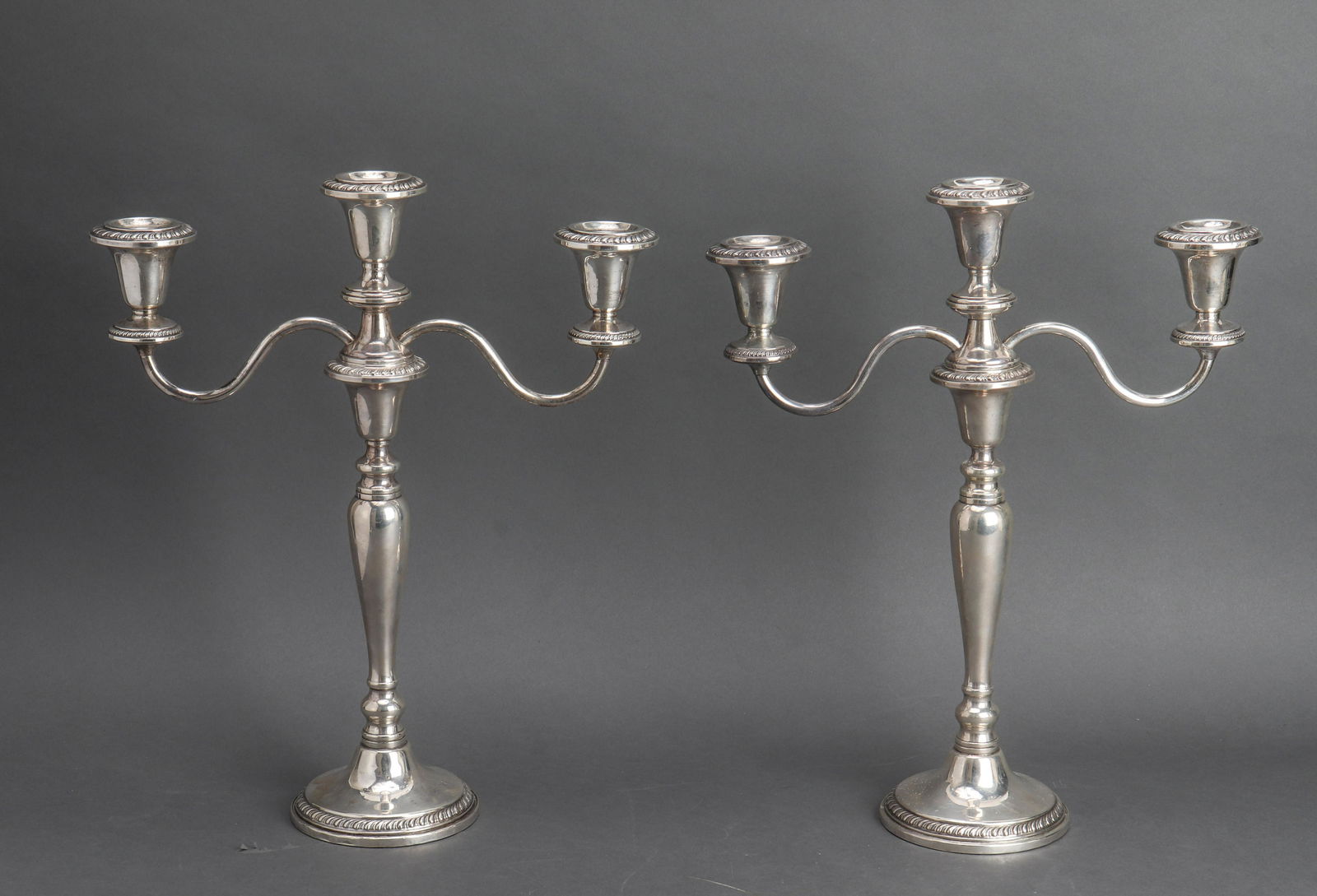 Revere Silversmiths Silver Candelabra Weighted, Pr (1 of 4)
