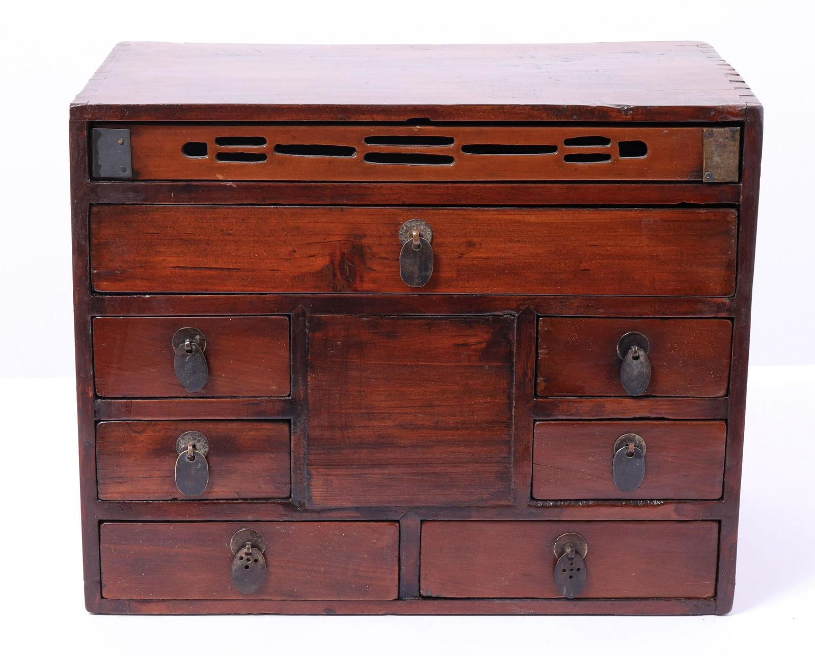 Asian Wood Jewelry Chest / Box (1 of 5)