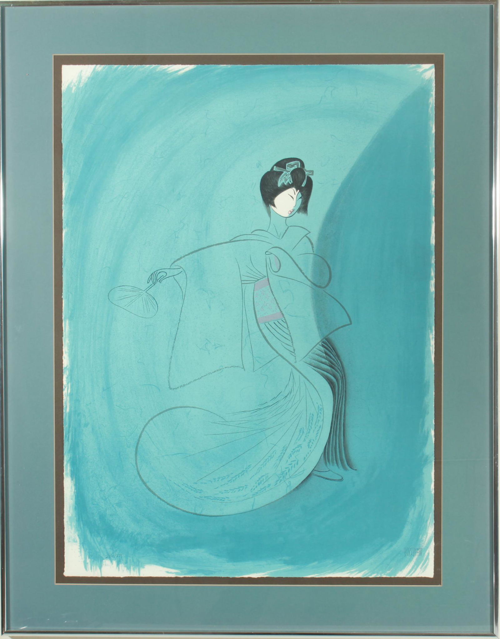 Al Hirschfeld "Kabuki Kyo" Color Lithograph (1 of 9)
