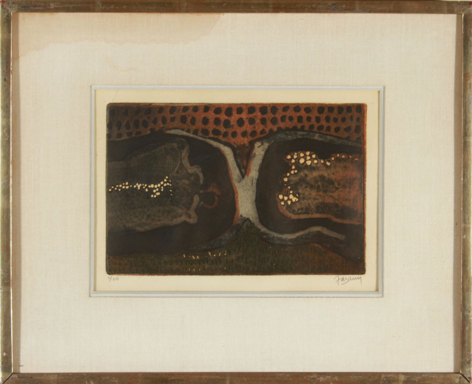 Johnny Friedlaender Abstract Etching and Aquatint (1 of 5)