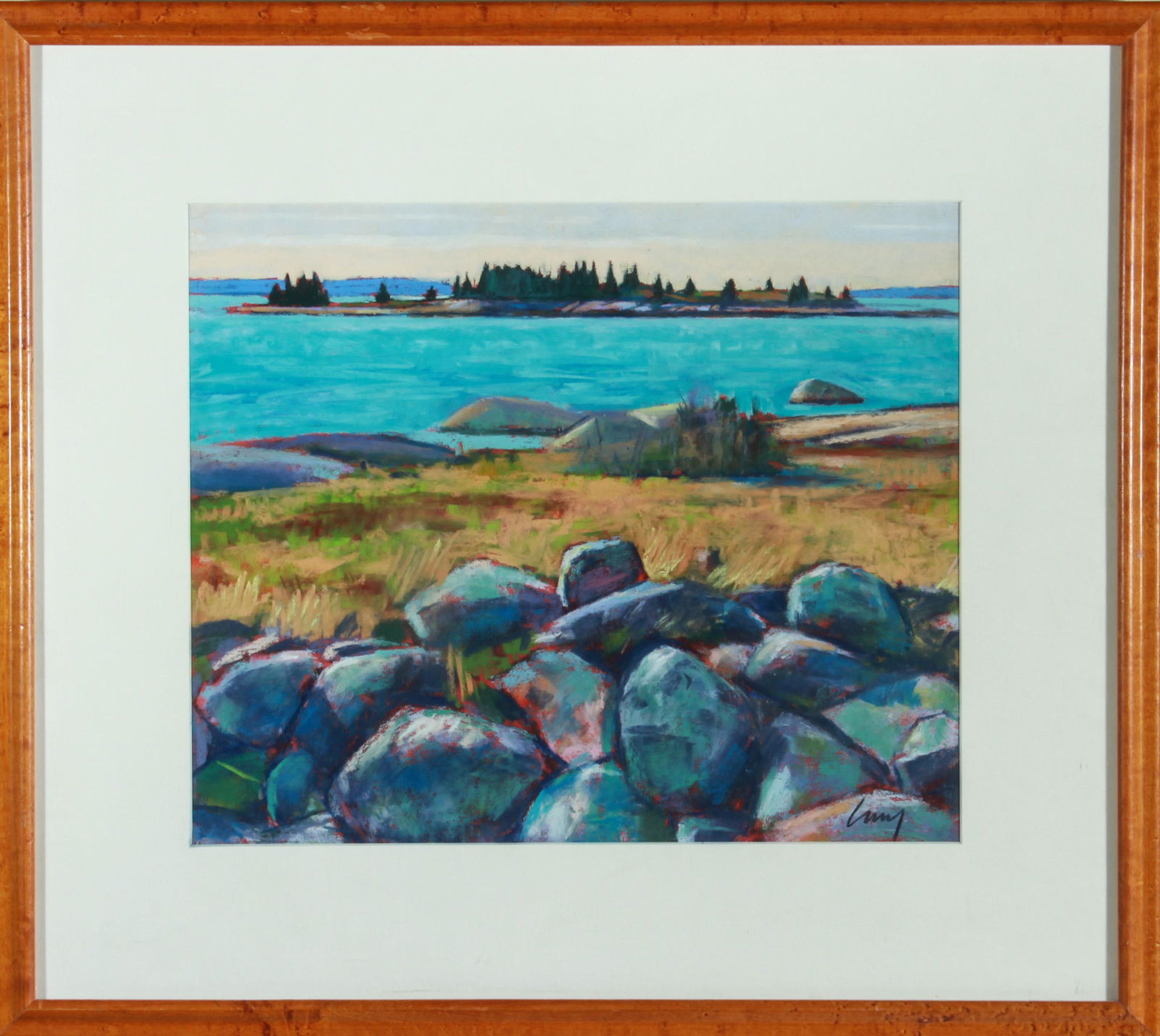 Tom Curry "Cleared Fields" Pastel on Paper (1 of 8)