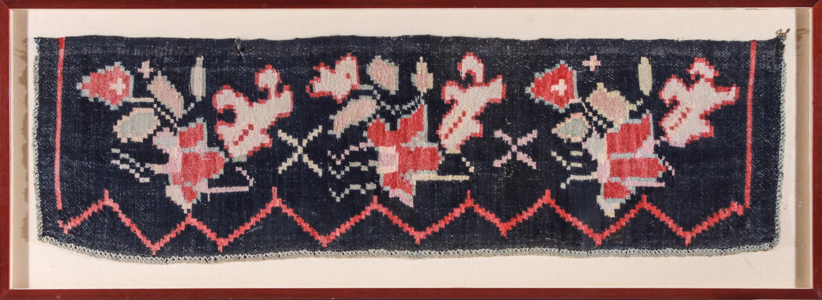 Asian Framed Woven Textile Fragment (1 of 6)