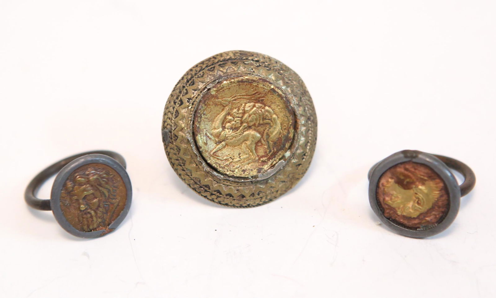 Archaistic Coin Rings, Greek- & Roman-Manner, 3 (1 of 2)