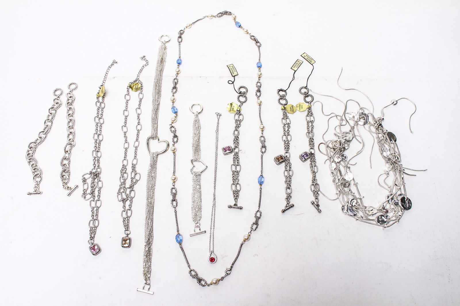 Women's Silver-Tone Costume Jewelry w. CZs (1 of 13)