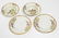 Samson Porcelain Sherbet Bowls & Saucers, 4