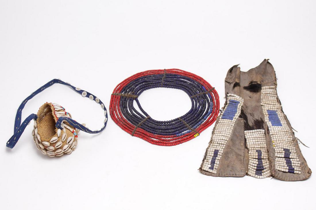 African Beaded & Cowrie Shell-Decorated Items, 3 (1 of 8)
