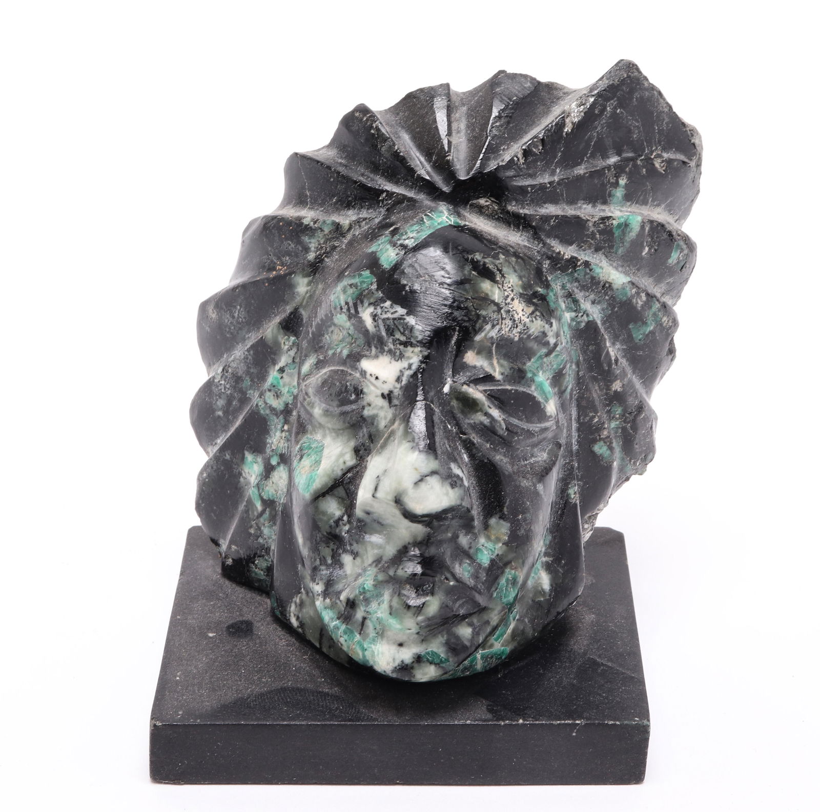 Native American Indian Mineral Head-Sculpture (1 of 5)