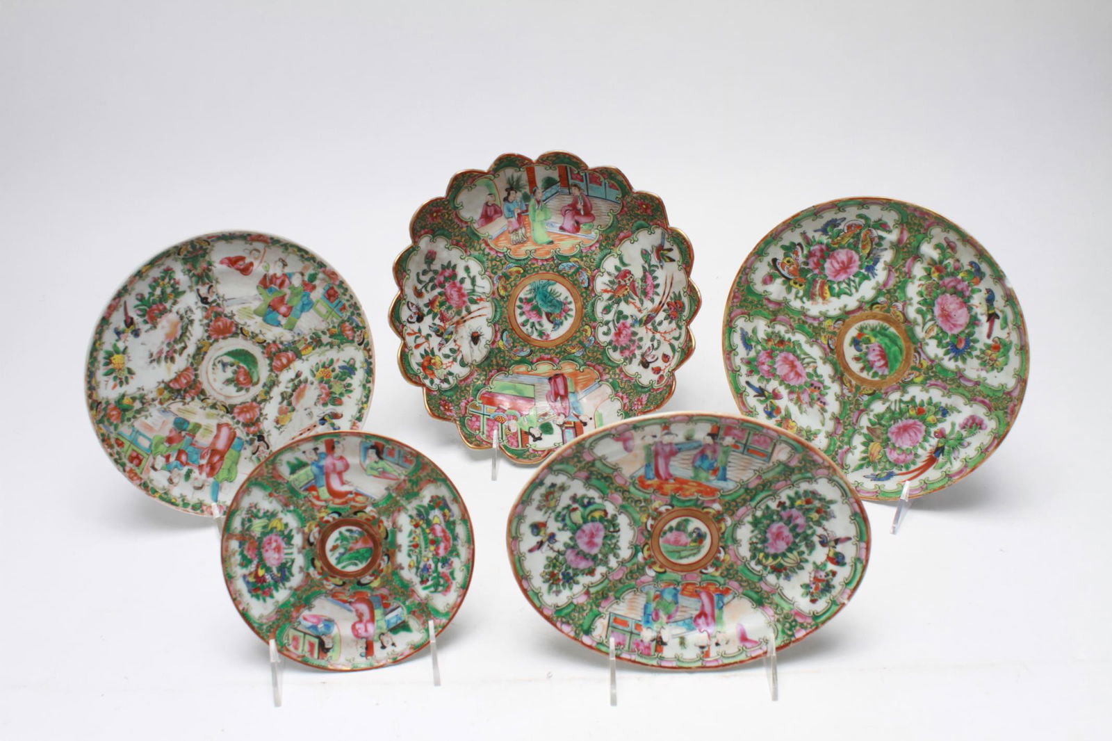 Chinese Famille Rose Plates, 5 (1 of 15)