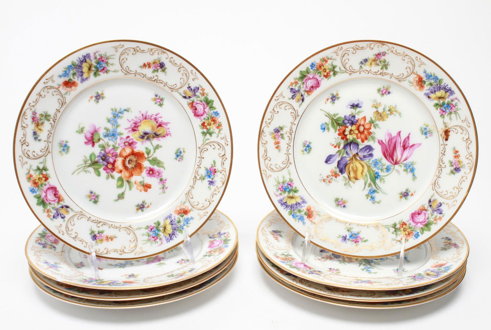 Bavaria Tirschenreuth Porcelain Plates, 8 Pcs. (1 of 5)