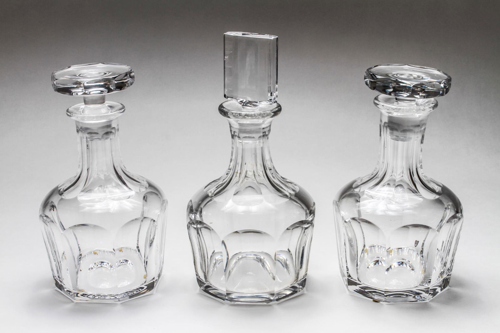Orrefors Crystal Decanters, Nils Landberg, 3 Pcs (1 of 10)
