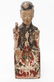 Chinese Carved & Polychrome Wood Seated Official - 6