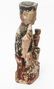 Chinese Carved & Polychrome Wood Seated Official - 9