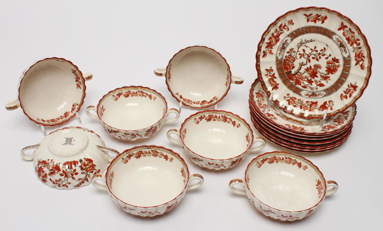Copeland Spode "India Tree" Bowls & Saucers, 15 (1 of 9)