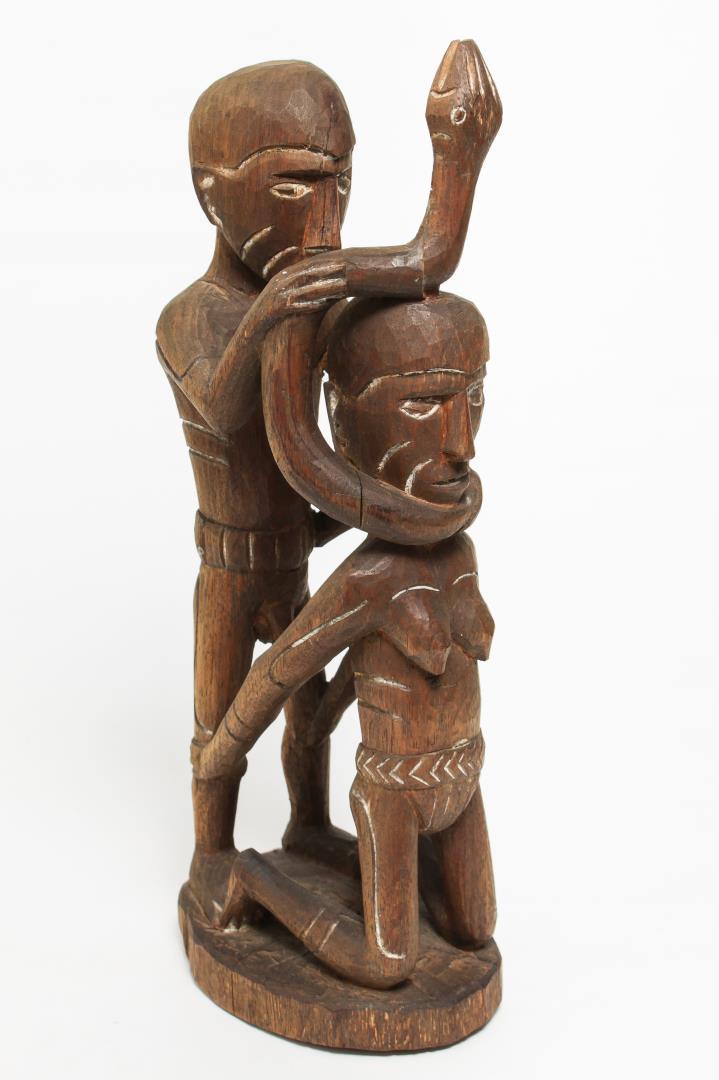 African Tribal Folk Art Carving Of Adam & Eve (1 of 4)