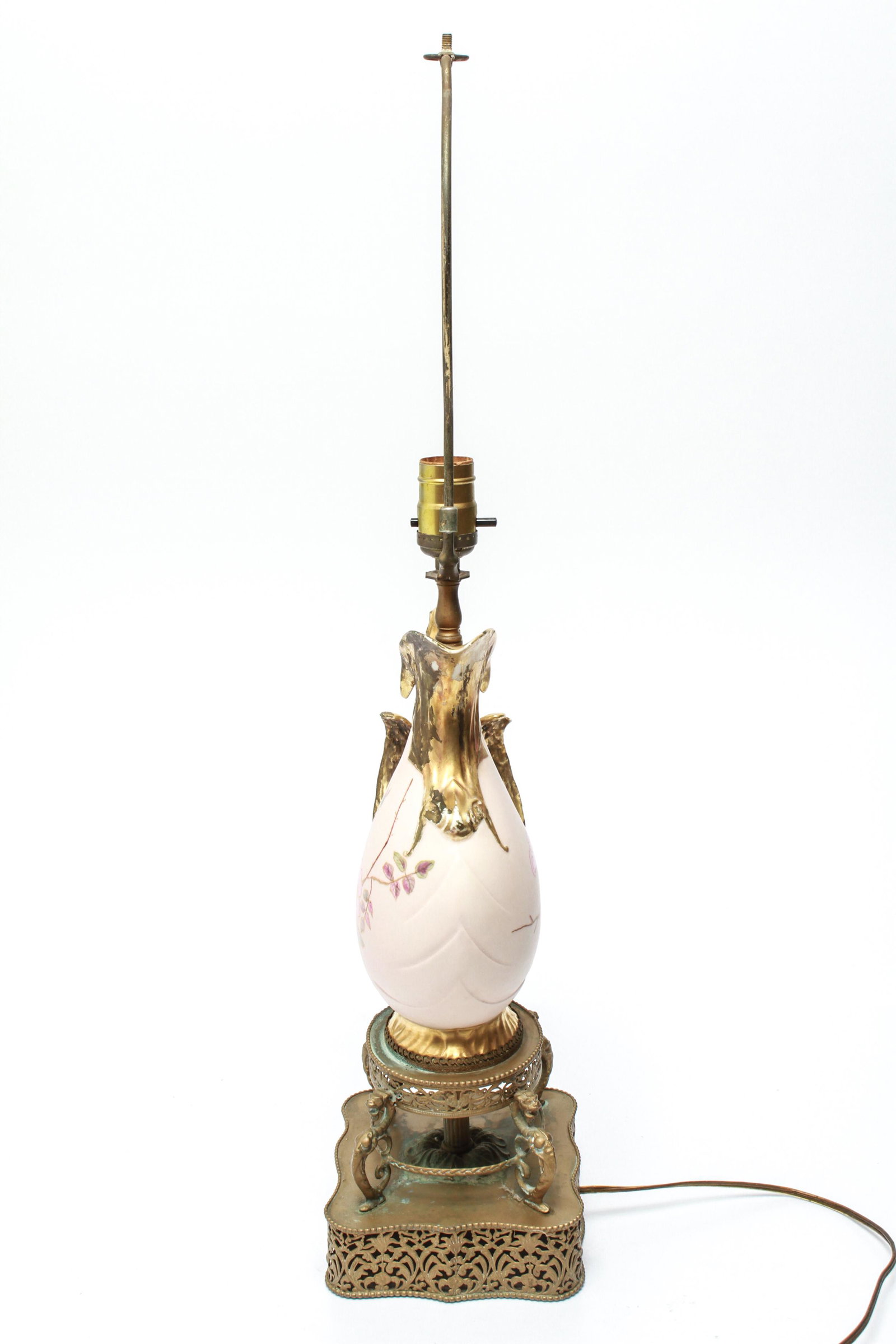 Porcelain Ewer Table Lamp with Griffin Handle (1 of 8)