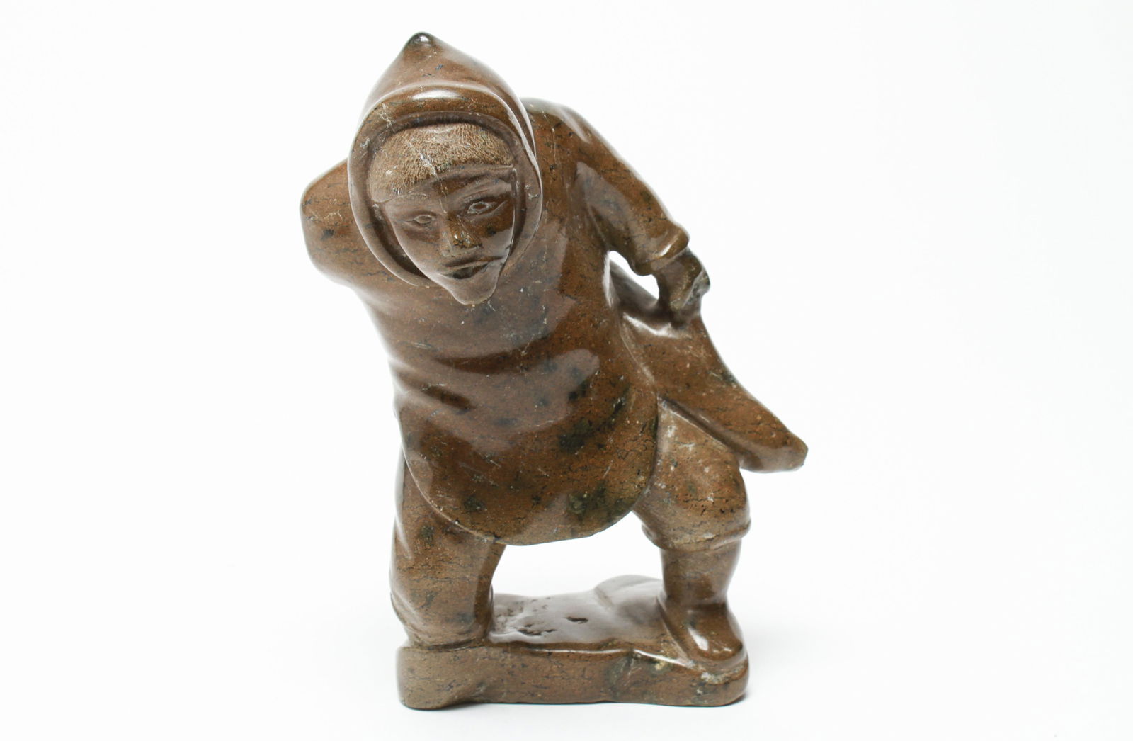 Inuit Hardstone Hunter Figural Sculpture (1 of 6)