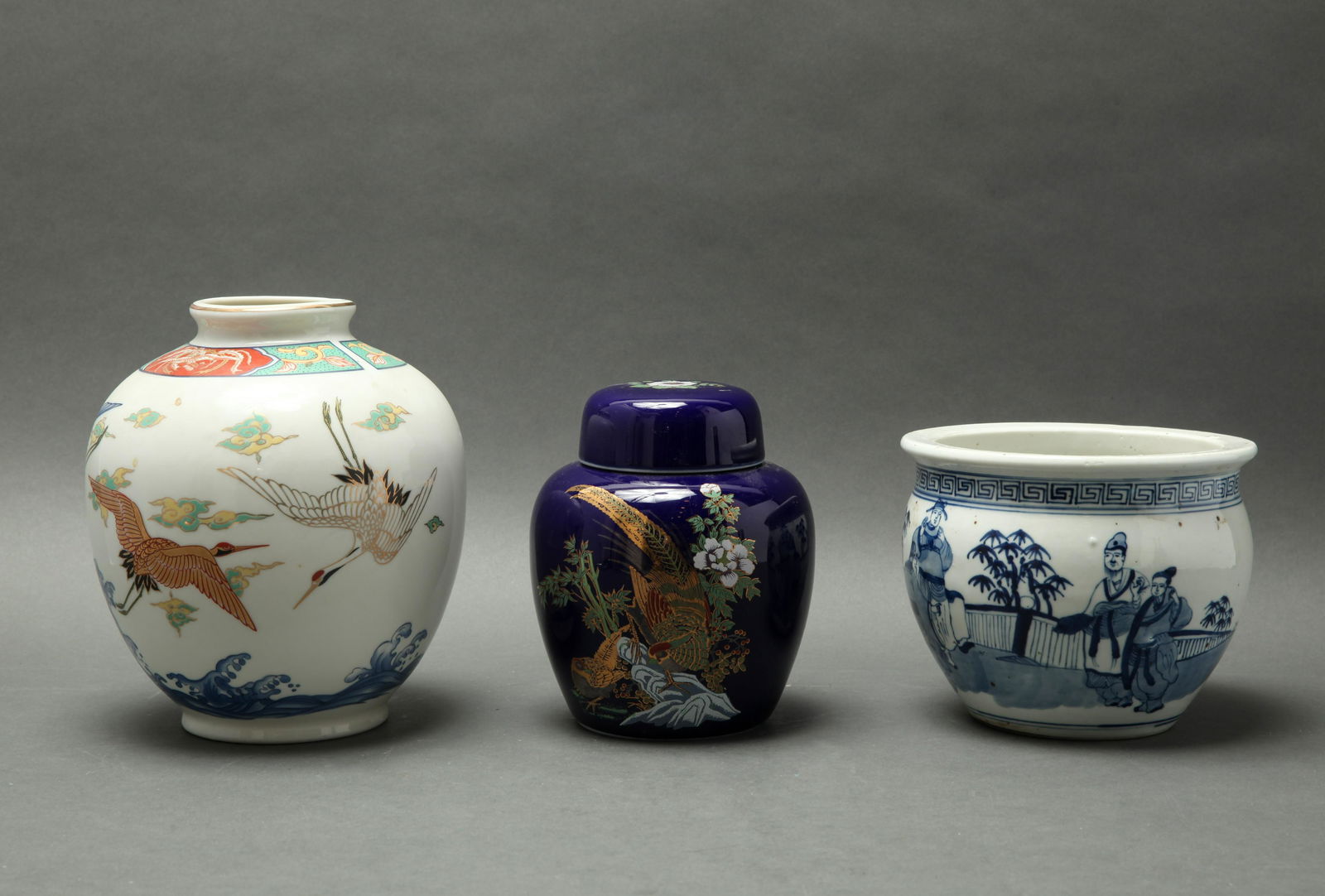 Group of Asian Porcelain Vessels, 3 (1 of 6)