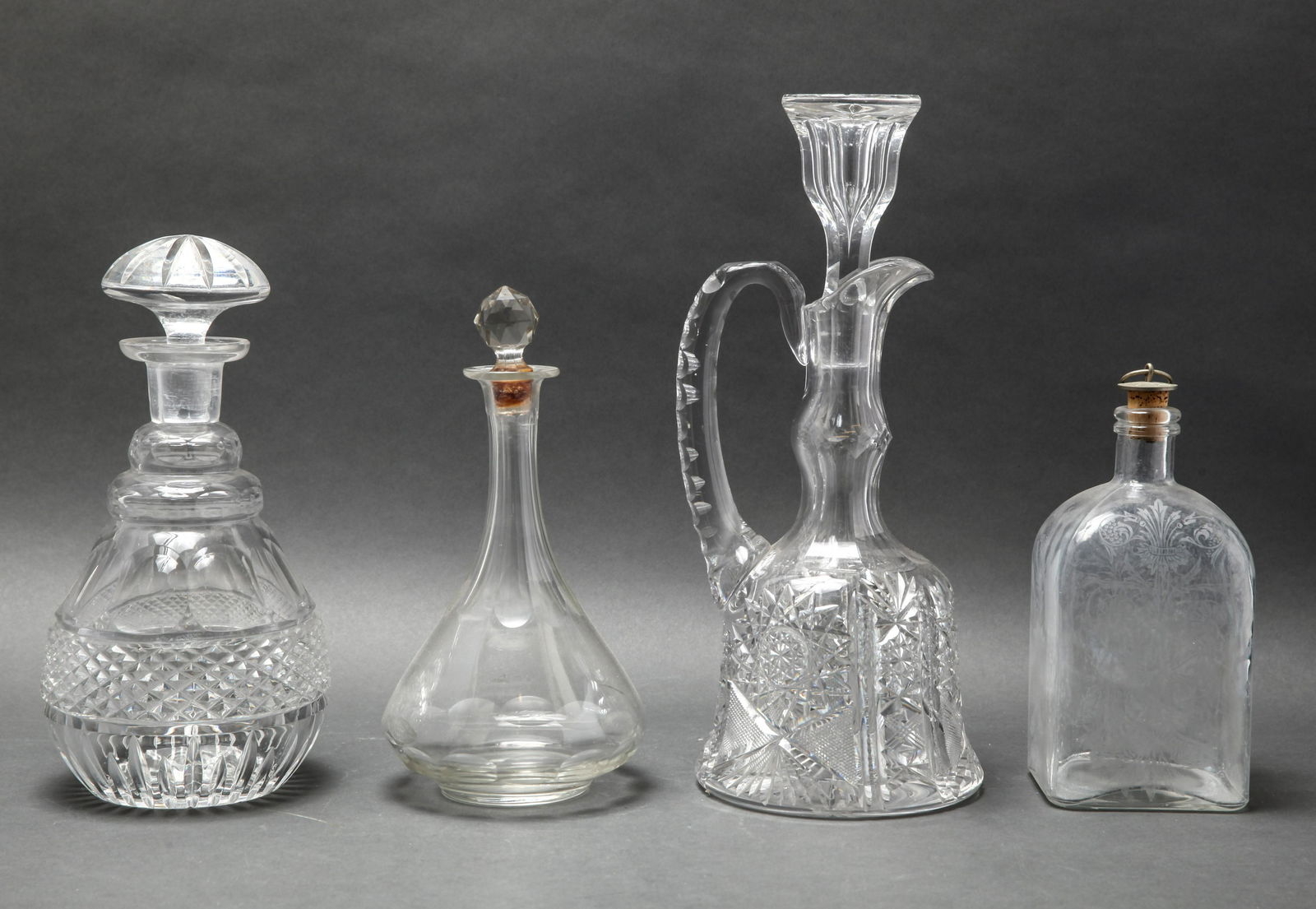 Cut Crystal And Glass Decanters, 4 (1 of 5)