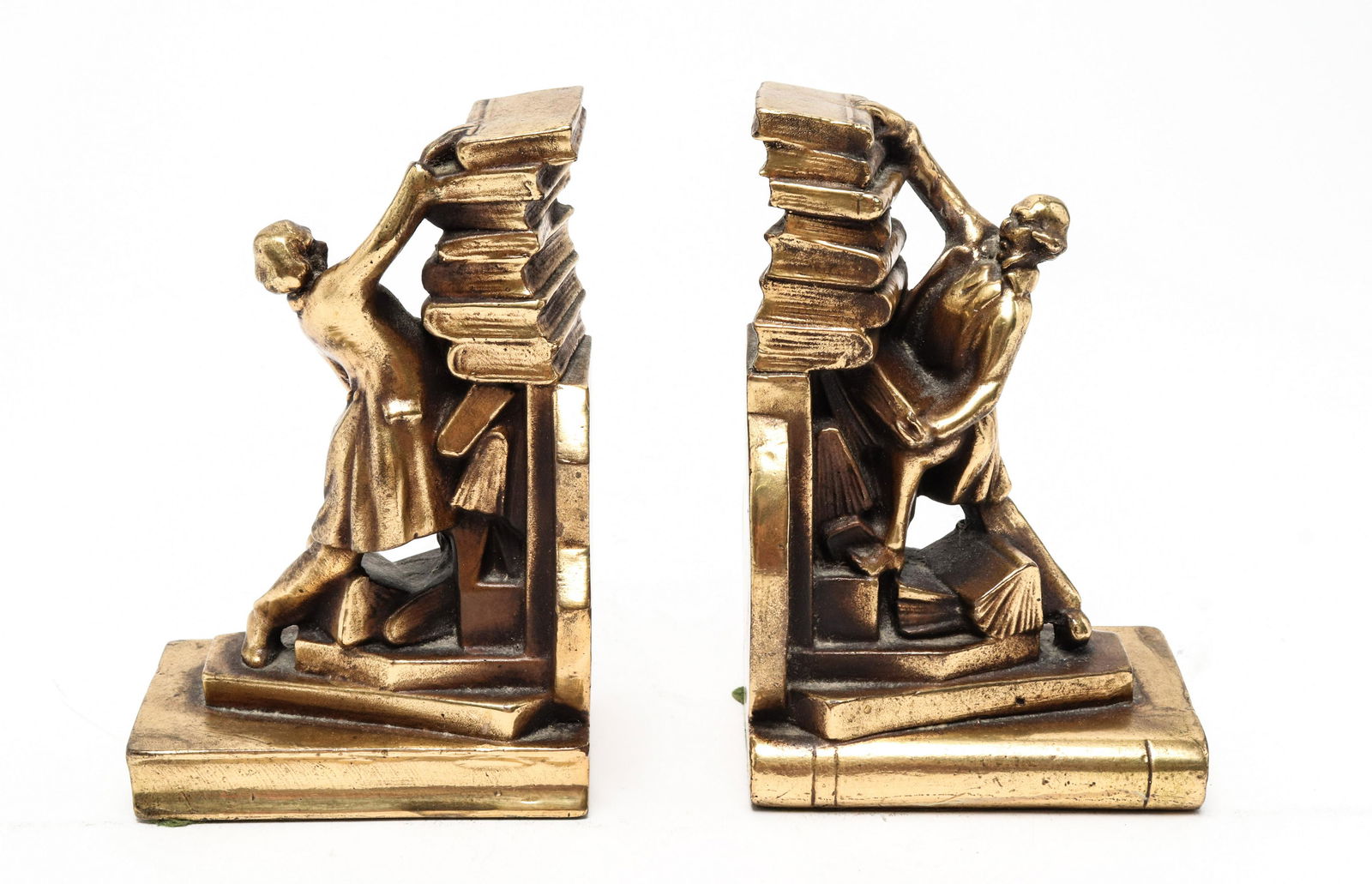 PM Craftsman Librarian & Stack of Books Bookends (1 of 4)