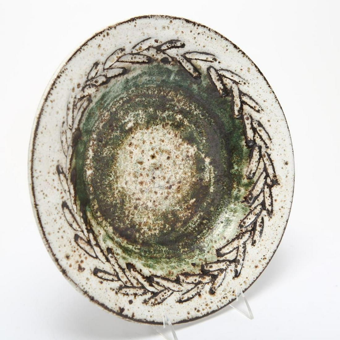 Illegibly Signed Glazed Pottery Wall Plate (1 of 4)