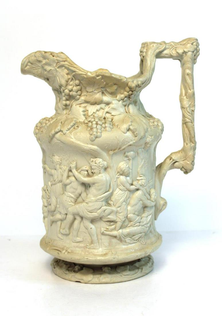 Charles Meigh English Drabware Pitcher c. 1844 (1 of 15)