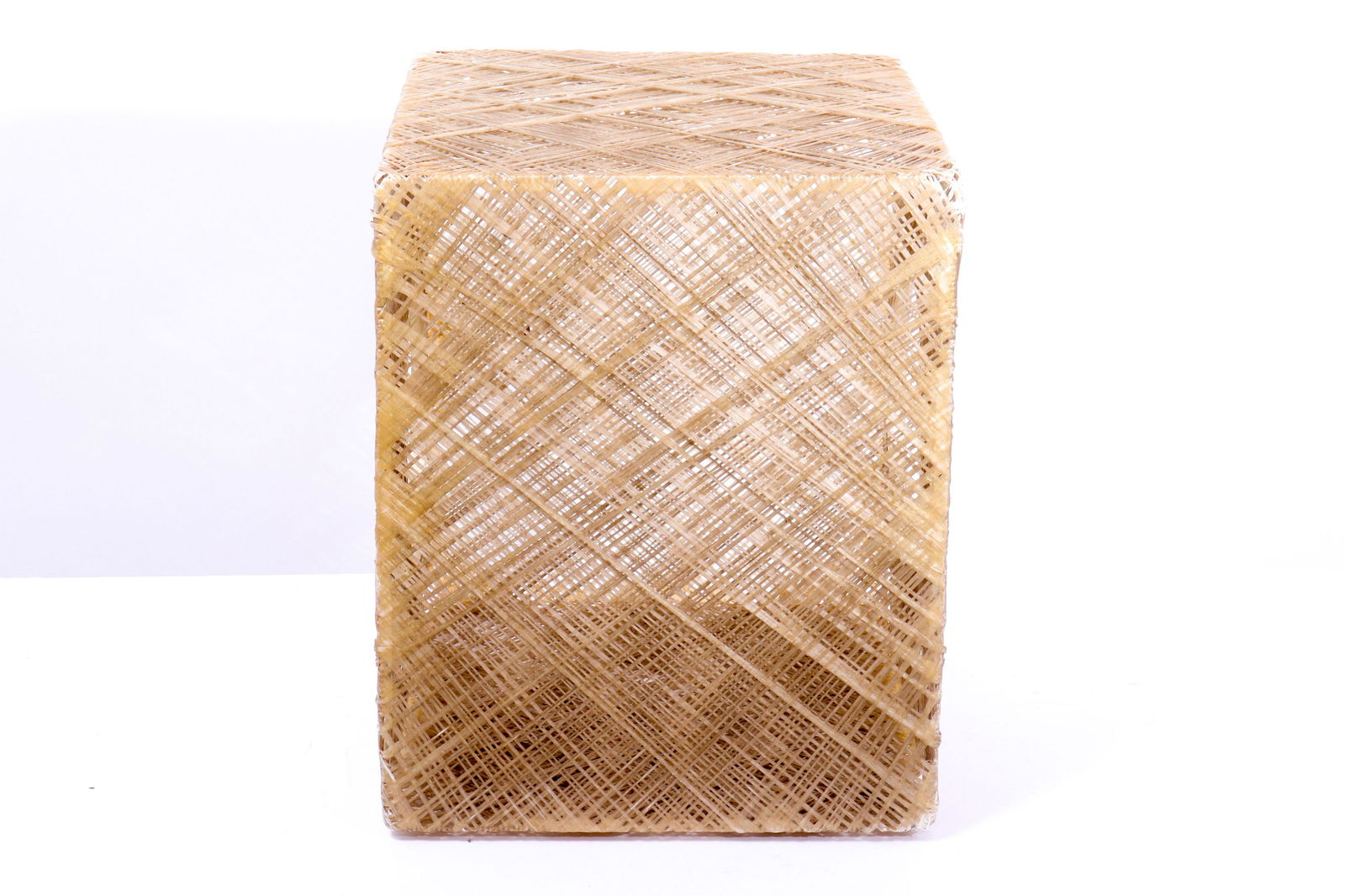 Modern Lacquered Twine Box Form Sculpture (1 of 4)