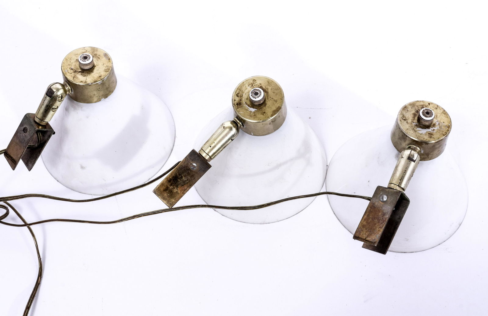 Mid Century Modern White Glass Pendant Lights, 3 (1 of 1)